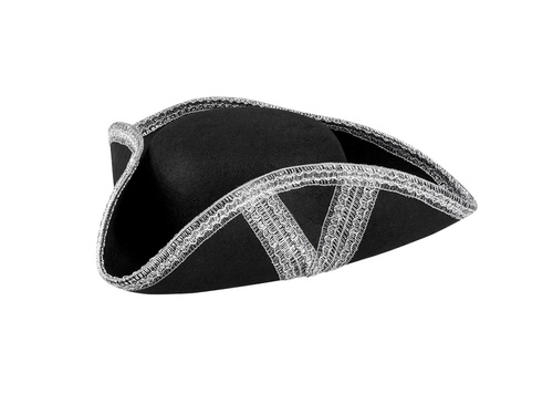 Pălărie de pirat Trikorn - 1 buc.