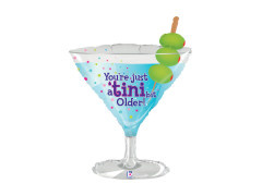 Balon din folie în formă de sticlă pentru ziua de naștere - 32" - 1 buc.