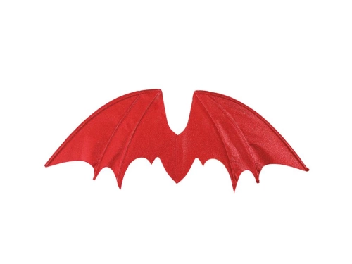 Aripi roșii cu sclipici - 91 x 37 cm - 1 buc.