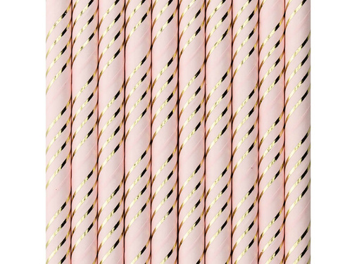 Paie tub aurie și roz - 10 buc.