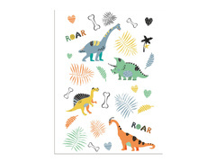 Dinosauri tatuaje lavabile