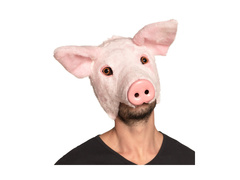 Mască de pluș porc