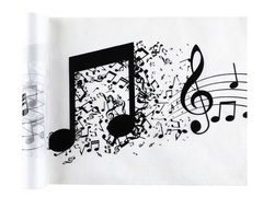 Panglică albă Pentacle - 30 cm x 5 m - 1 buc.