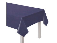 Față de masă din hârtie albastru marin - 137 x 274 cm - 1 buc.