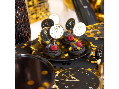 Ceasuri de Anul Nou pentru prăjituri Ceasuri de Anul Nou fericit - 6 buc.