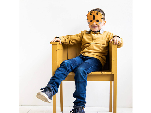 Măști de hârtie dinozauri - 6 buc.