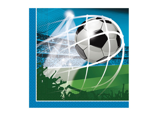 Șervețele aniversare fotbal - 33 cm - 20 buc.