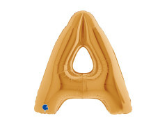 Balon folie litera A auriu - 40" - 1 buc.