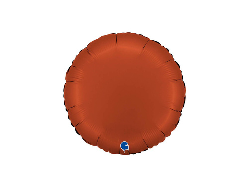 Balon rotund din folie roșie satinată - 14" - 1 buc.
