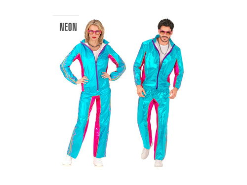 Costum de petrecere - albastru metalic EDM (trening)