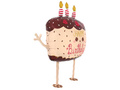 Balon de mers pe jos Birthday Cake - 63x69 cm - 1 buc.