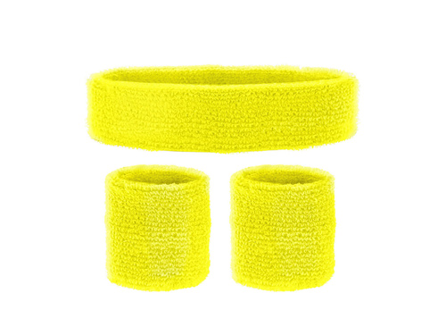 Disco 80s neon galben brățări - 3 buc.