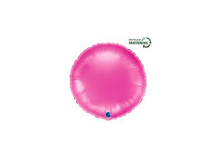 Fucsia balon rotund din folie - 14" - 1 buc.