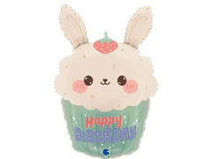 Balon cu folie Bunny Cupcake - 38x59 cm - 1 buc.