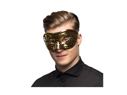 Mască disco aur