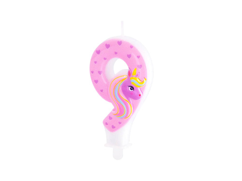 Lumânare cu numărul unicornului - 9 - nouă