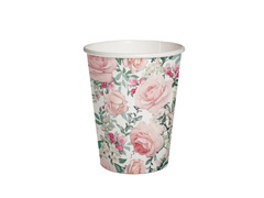 Pahare de hârtie Trandafiri - 250 ml - 8 buc.