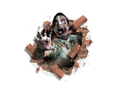 Decor de perete zombie pentru Halloween - 1 buc.