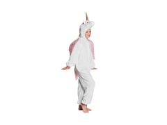 Costume de unicorn alb din pluș pentru copii