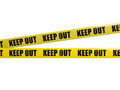 Panglică decorativă Keep Out - 6 m - 1 buc.