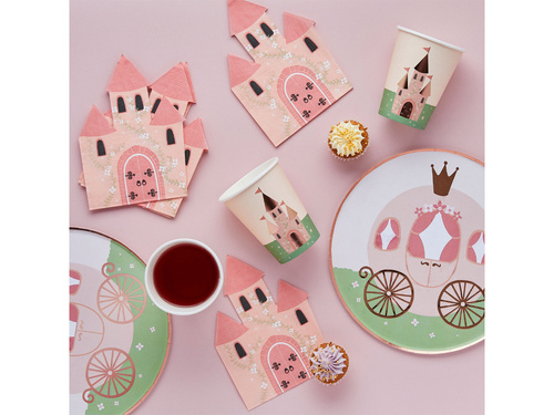 Farfurii aniversare cu căruță - 23 cm - 8 buc.