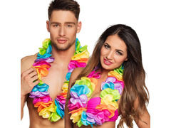 Colier hawaiian multicolor XXL -100 cm - 1 buc.