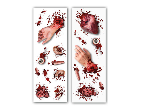 Autocolante pentru organe de amputat pentru Halloween - 2 buc.