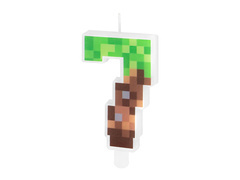 Număr lumânări Pixeli - 7 - 1 buc.