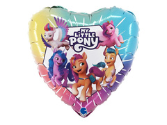 Balon cu inima din folie My Little Pony - 36 cm - 1 buc.