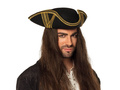 Pălărie de pirat Trikorn - 1 buc.