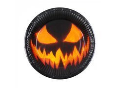 Farfurii dovleac înfricoșător - 23 cm - 10 buc.
