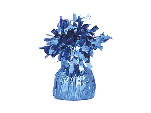 Greutate folie pentru baloane umplute cu heliu - albastru - 176 g.