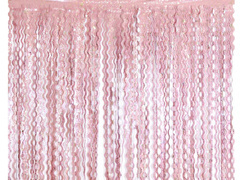 Cortina Spirale roz cu stele - 100 x 200 cm