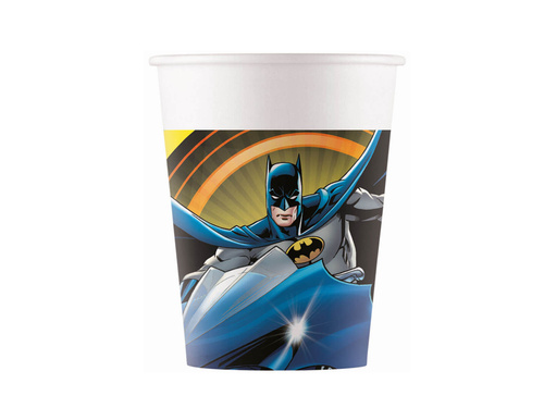 Cupe aniversare Batman - 200 ml - 8 buc.