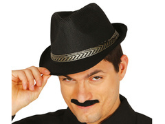 Pălărie de gangster negru - 1 buc.
