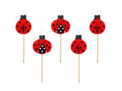 Lumânări de picnic Ladybird - 5 buc.