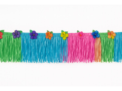 Plinta de culoare hawaiiana cu flori - 10 m - 1 buc.
