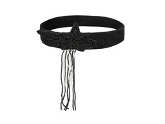 Bentiță retro din anii '20 negru - 1 buc.