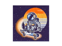 Șervețele aniversare Cosmos - 33 cm - 20 buc.