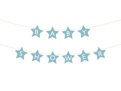 Baby Shower stele albastru banner - 290 cm - 1 buc.