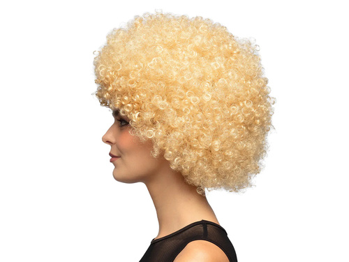 Peruca Afro blondă - 1 buc.