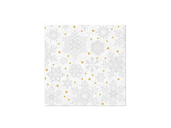 Șervețele de Crăciun Fulgi de zăpadă - 33 cm - 20 buc.