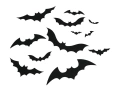 Decorațiuni Halloween Bat - 8 buc.