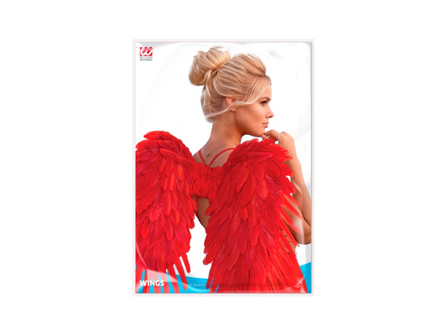 Aripi de pene pliabile roșii 80×60 cm