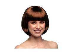 Peruca de cabaret maro ciocolata