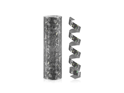 Streamer holografic - negru - 18 buc.