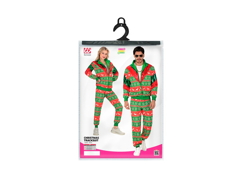 Costum de Crăciun verde și roșu - trening