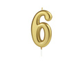 Lumânări numerice aurii - 60 - 2 buc.