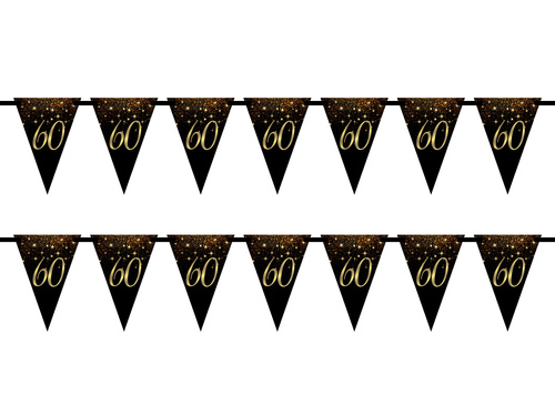 Banner cu steag strălucitor pentru a șaizeci-a aniversare - 5m