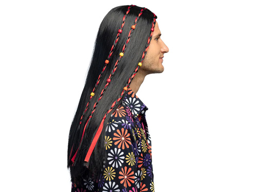 Peruca hippie cu împletituri